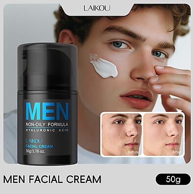 LAIKOU Men Fazail: Hidratação Profunda com Ácido Hialurônico para Homens