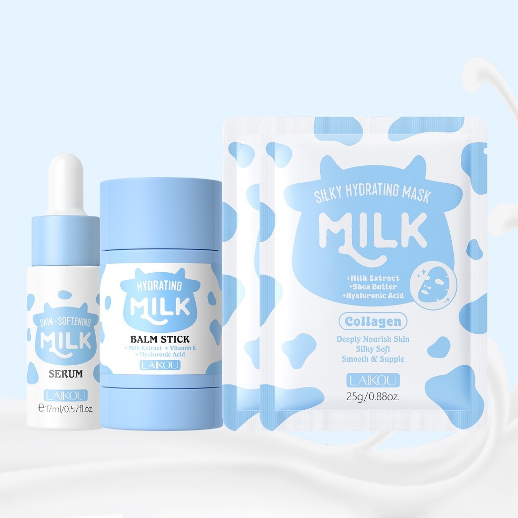 Laikou Milk Glow: Pele Radiante em 4 Passos