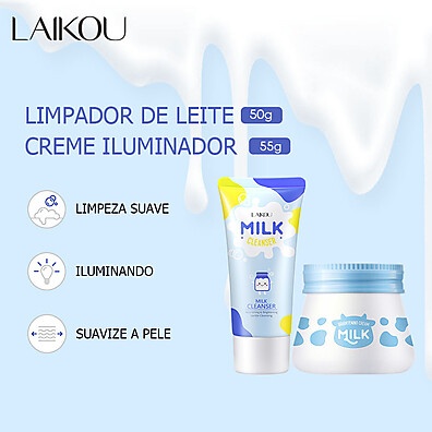 Laikou Milk: Hidratação e Clareamento Facial