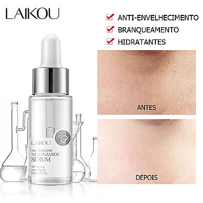 LAIKOU Niacinamida: Sérum Iluminador para uma Pele Radiante