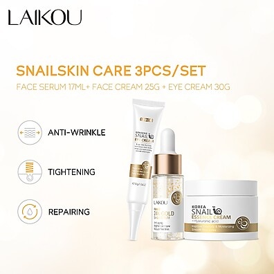 Laikou Ouro 24k: Creme de Caracol Anti-Idade