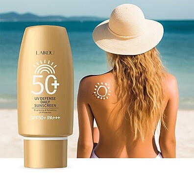 LAIKOU Protetor Solar Tone Up SPF50: Pele Clara e Protegida!