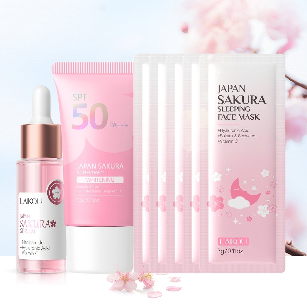 LAIKOU Sakura Glow: Pele Radiante em 24h