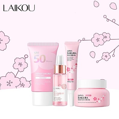 Laikou Sakura: Proteção Solar + Skincare em 4 Passos