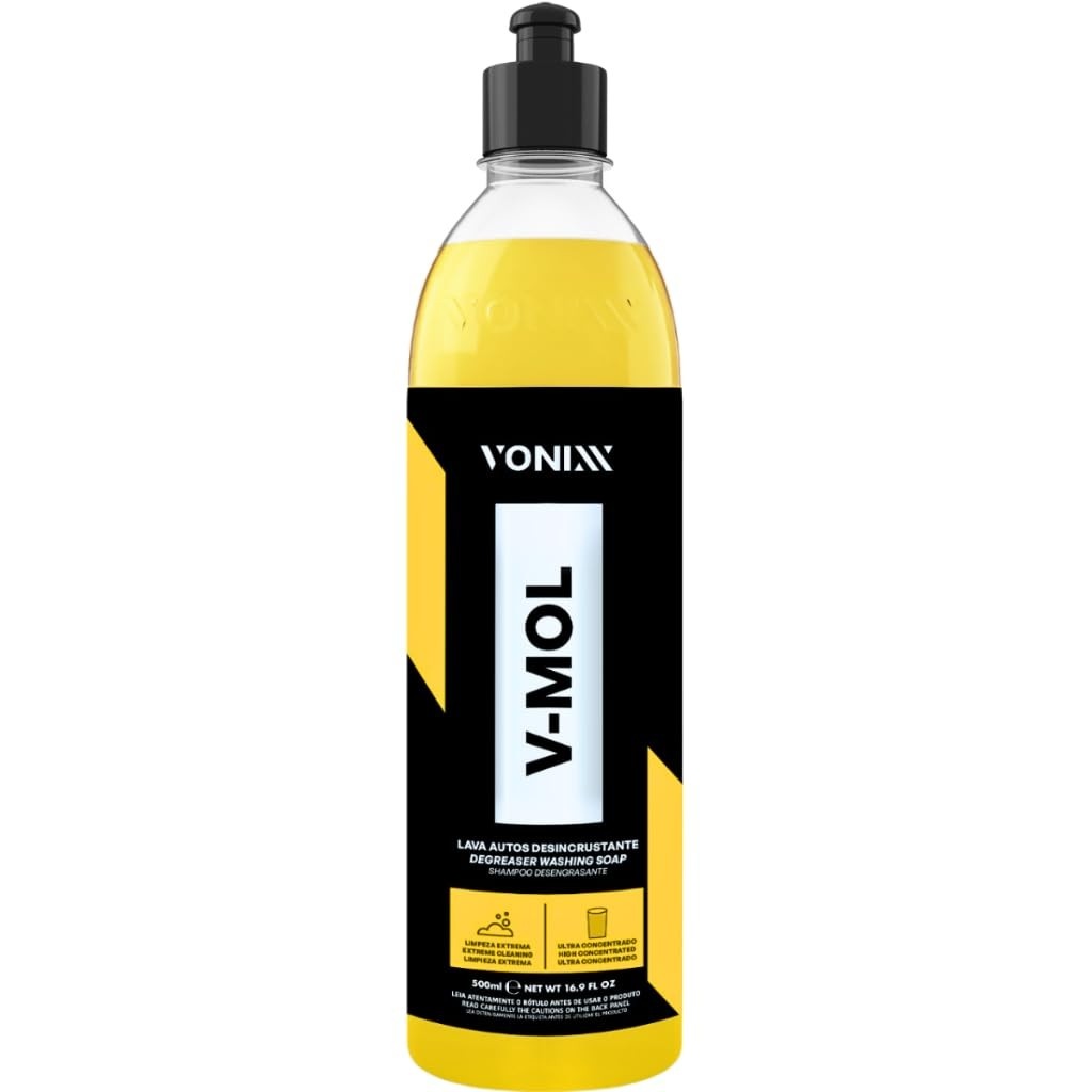 V-Mol 500ml: Shampoo Lava Autos Pesado Desincrustante para Barro e Lama