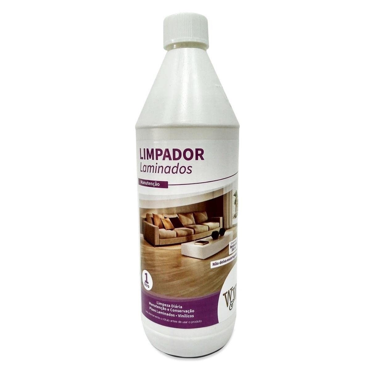 Limpador de Pisos Laminados e Vinílicos Concentrado 1L - W&W | Limpeza Profunda e Segura
