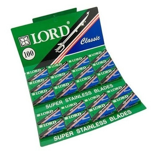 Lâminas Lord Classic 100 Unidades: Barbear com Qualidade e Economia