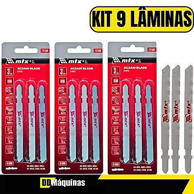 Lâminas para Serra Tico Tico MTX 75mm: Kit com 9!