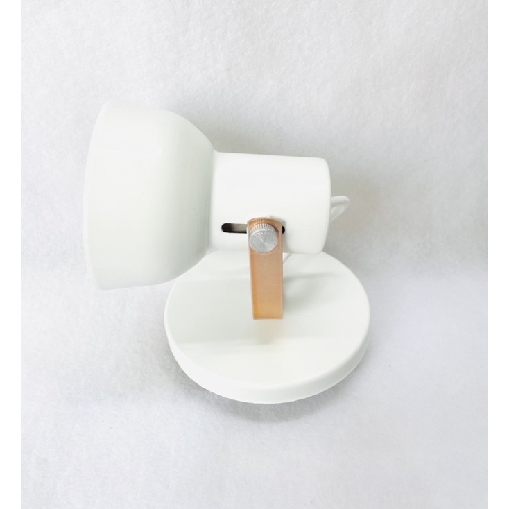 Spot Sobrepor Apolo Branco com Cobre – Elegância em 1 Lâmpada