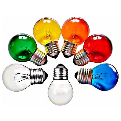 Lâmpada Bolinha E27 15W: Decore com Cores!