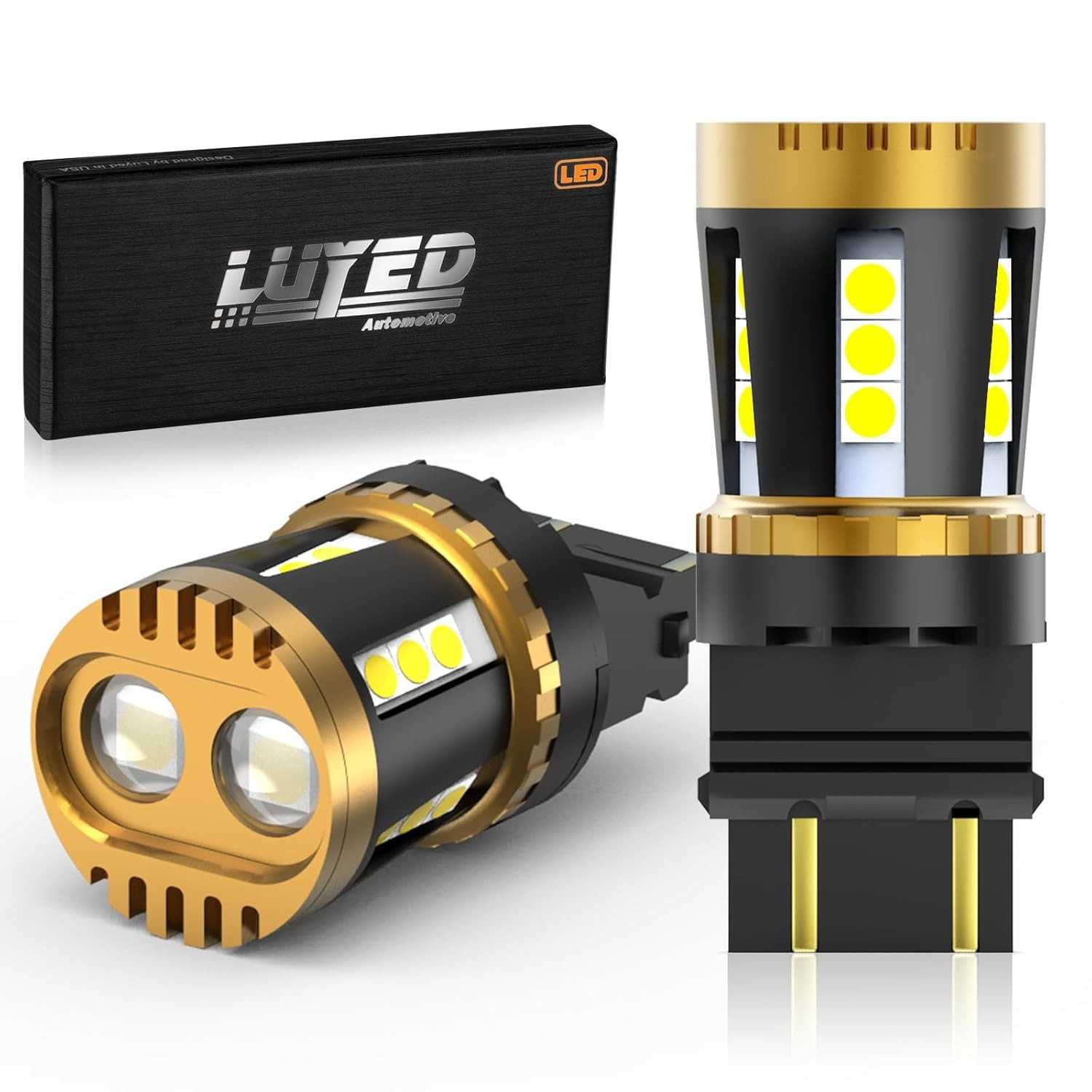 LUYED Lâmpada LED 3157: Ilumine Sua Segurança com Brilho Intenso e Durabilidade (2 Unidades)