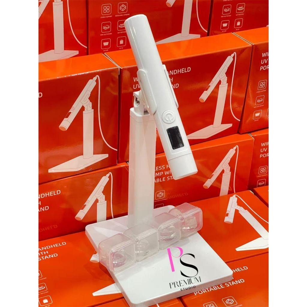 Lâmpada de Manicure UV Portátil com Suporte Rotativo e Aquecimento