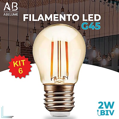 Lâmpada Filamento LED G45: Vintage e Econômica!