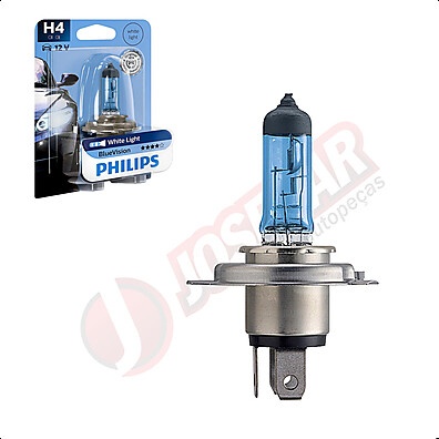 Lâmpada H4 Philips Bluevision: Mais Visibilidade!