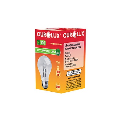 Lâmpada Halógena 70W: Economia e Luz Clara