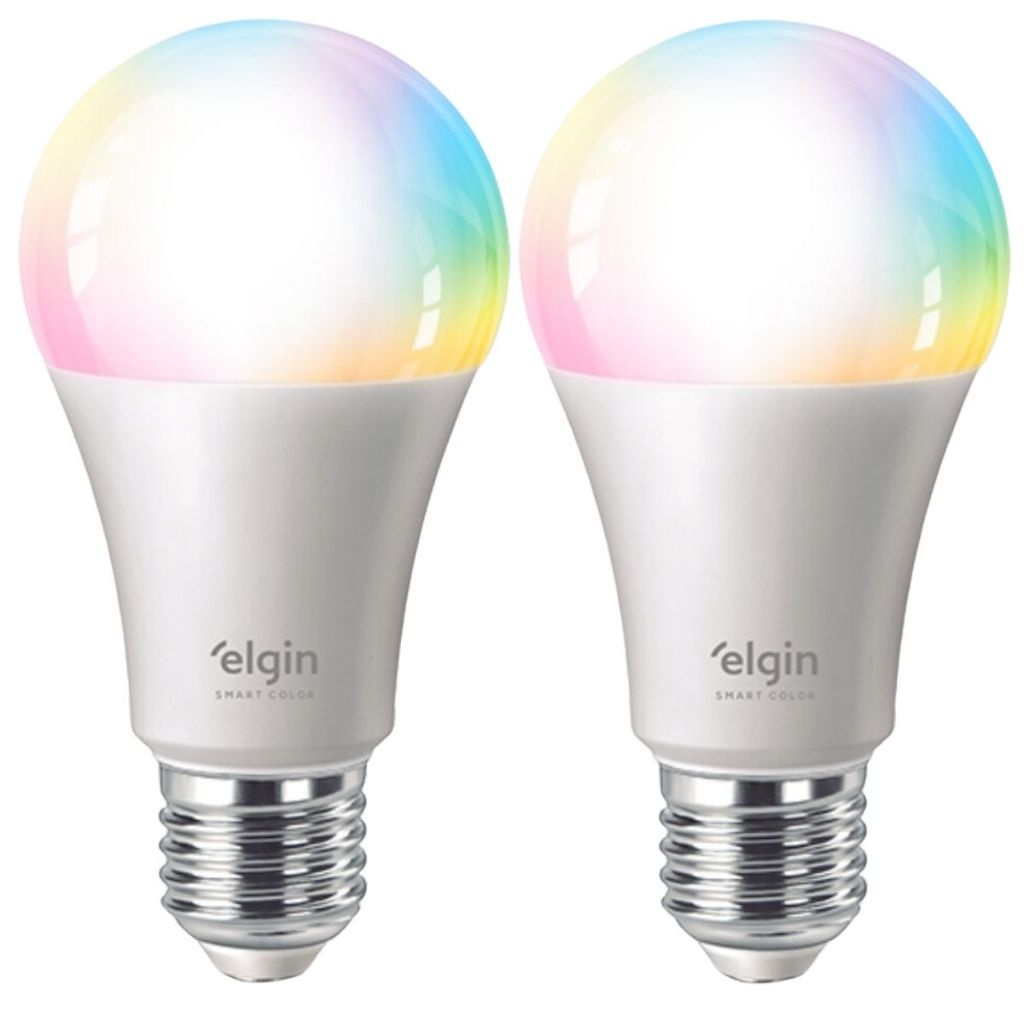 Lâmpada Inteligente Elgin RGB: Controle a Luz!