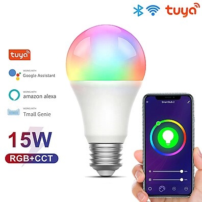Lâmpada Inteligente RGB WiFi - Controle por Voz!