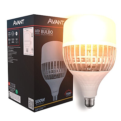 Lâmpada LED 100W Branco Quente Avant – Alta Potência e Eficiência