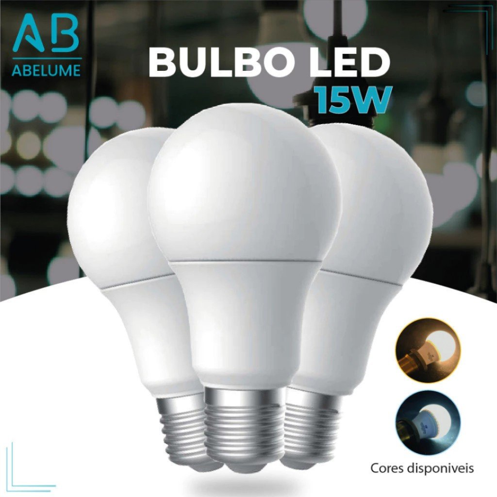 Lâmpada LED 15W: Ilumine com Economia!