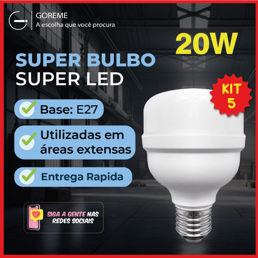 Lâmpada LED 20W: Iluminação Potente e Econômica