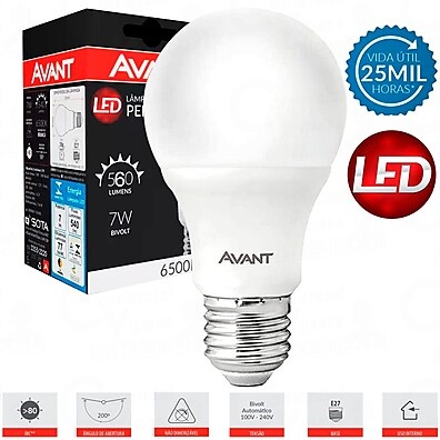 Lâmpada LED Avant: Iluminação Eficiente e Econômica