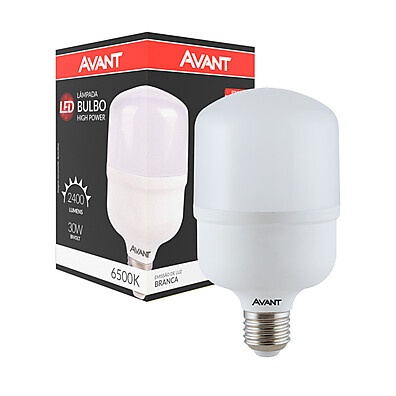 Lâmpada LED Bulbo HP 30W 3000K E27 Bivolt: Iluminação Potente e Econômica