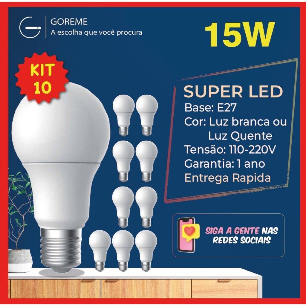 Lâmpada LED Bulbo: Iluminação Eficiente e Versátil