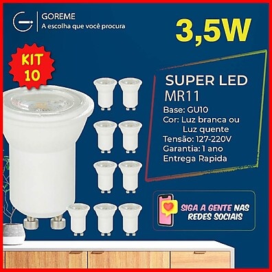 Lâmpada LED Dicroica GU10: Ilumine com Economia!