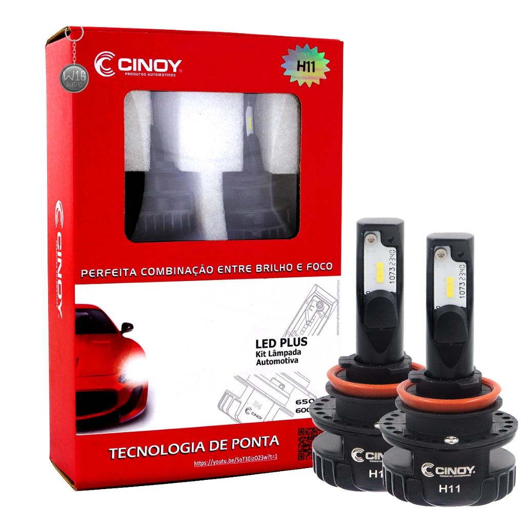 Lâmpada LED H11 6500k: Mais Luz e Segurança!