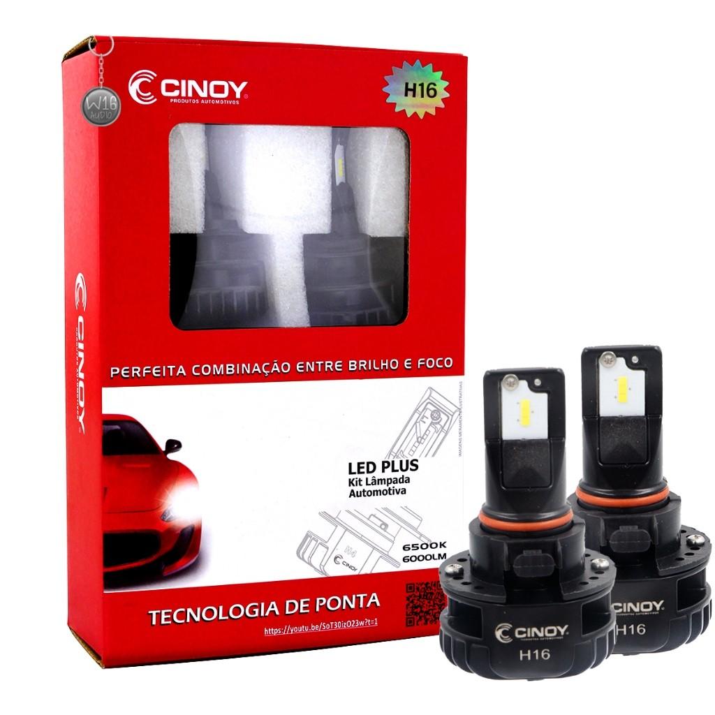Lâmpada LED H16 Cinoy Plus: Iluminação Superior!