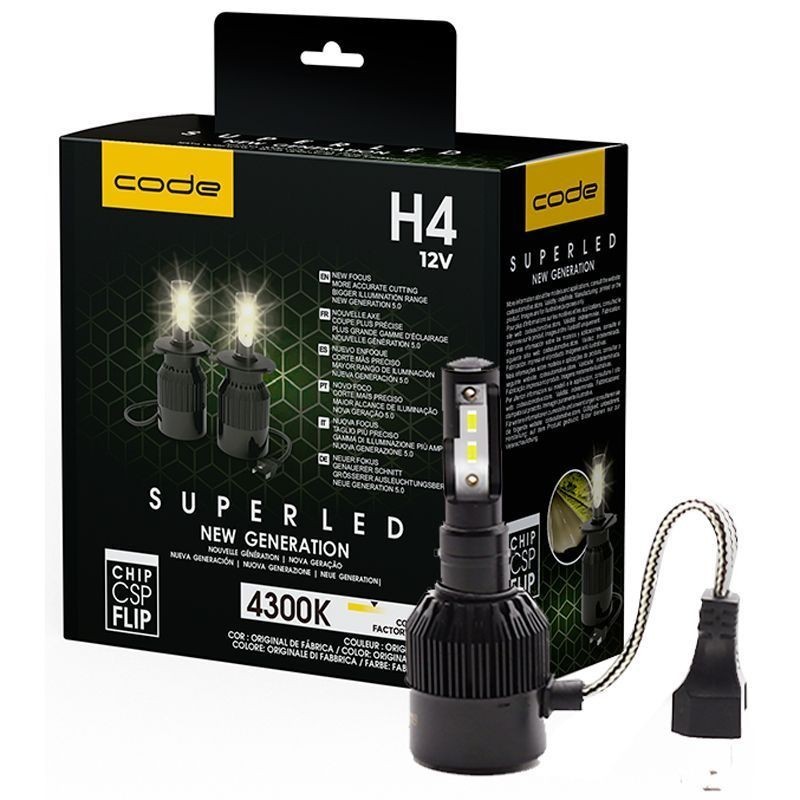 Lâmpada LED H4: Mais Luz e Segurança!