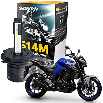Lâmpada LED H4 Moto Shocklight: Iluminação Ultra Forte