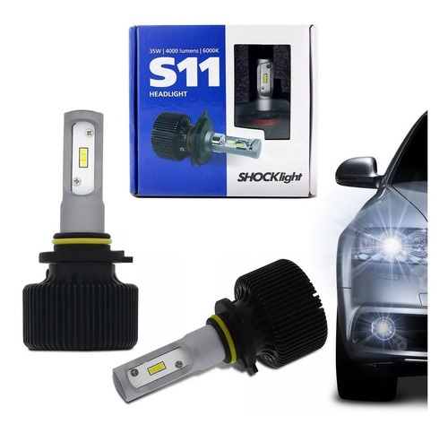 Lâmpada LED HB4 6000K 35W 4000LM: Iluminação Potente para Seu Carro