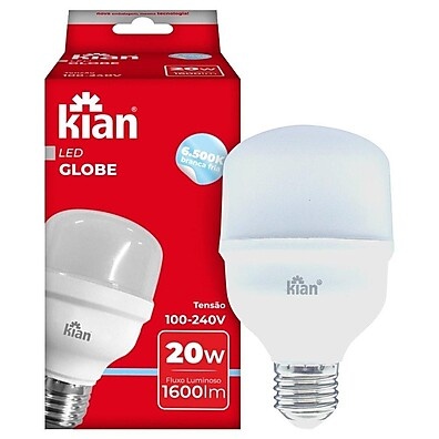 Lâmpada LED Kian 20W: Economia e Luz Branca!