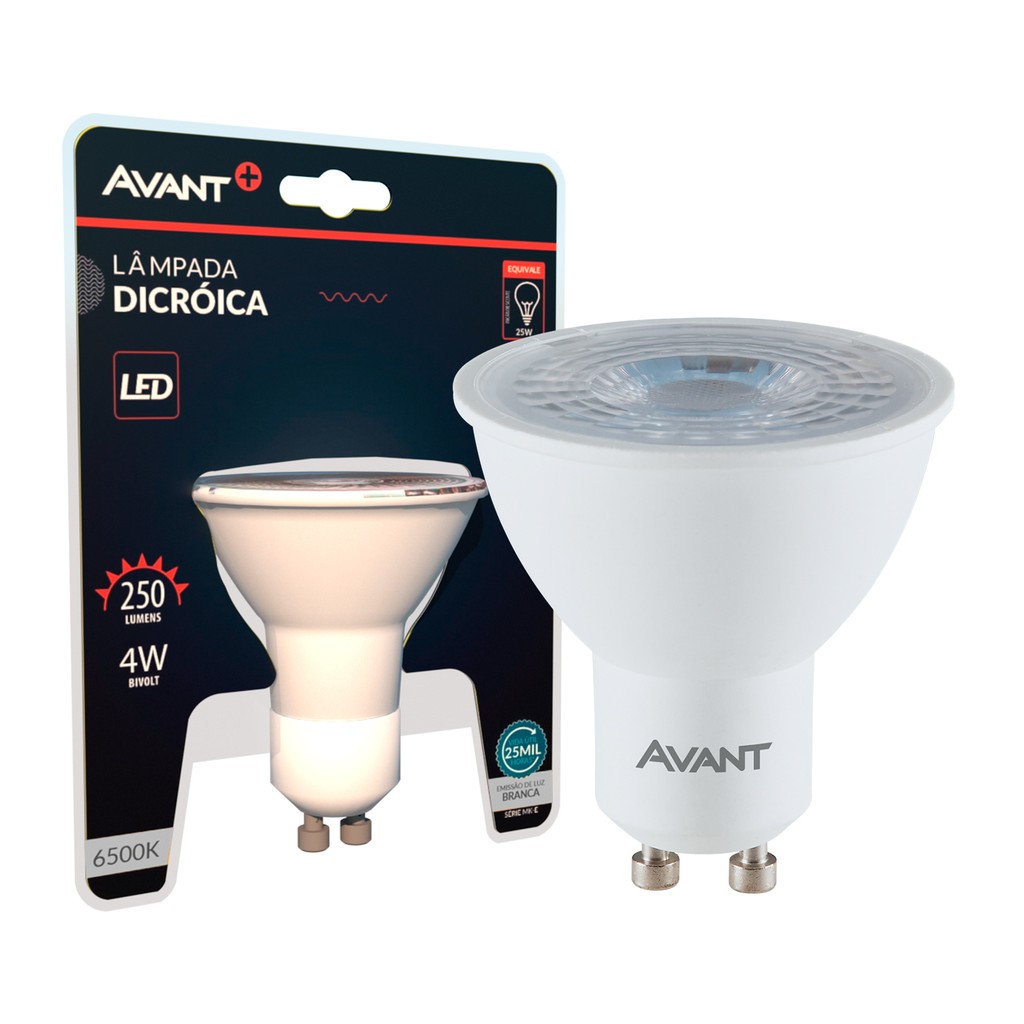 Lâmpada LED MR16 4W Avant: Iluminação Eficiente