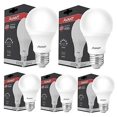 Lâmpada LED Pera E27 9W: Economia e Luz Branca!