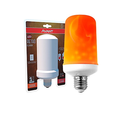 Lâmpada LED Retrô Flamma: Charme e Economia!