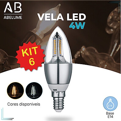Lâmpada LED Vela E14: Ilumine com Economia!