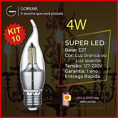 Lâmpada LED Vela: Ilumine com Economia e Estilo!