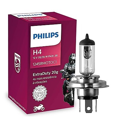 Lâmpada Philips Moto Extraduty 35W 12V H4 P43T-38