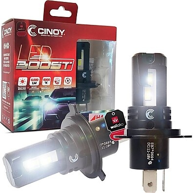 Lâmpada Super Led Mini Cinoy Boost 6000k H4 60W 6000Lm