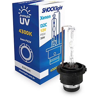 Lâmpada Xenon Shocklight 35W 4300K: Iluminação Potente e Confiável