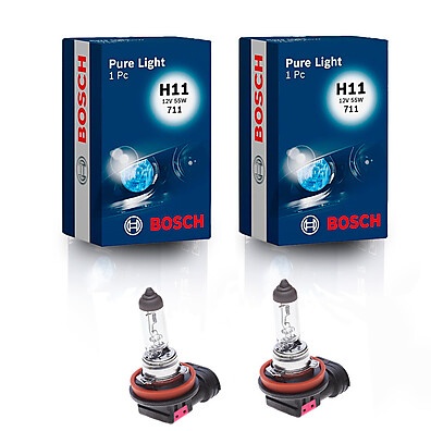 Lâmpadas H11 Bosch Pure Light: Iluminação Superior!