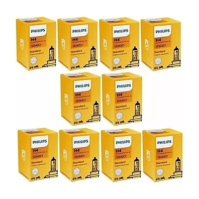 Lâmpadas H4 Philips: Kit 10 para Farol Alto/Baixo