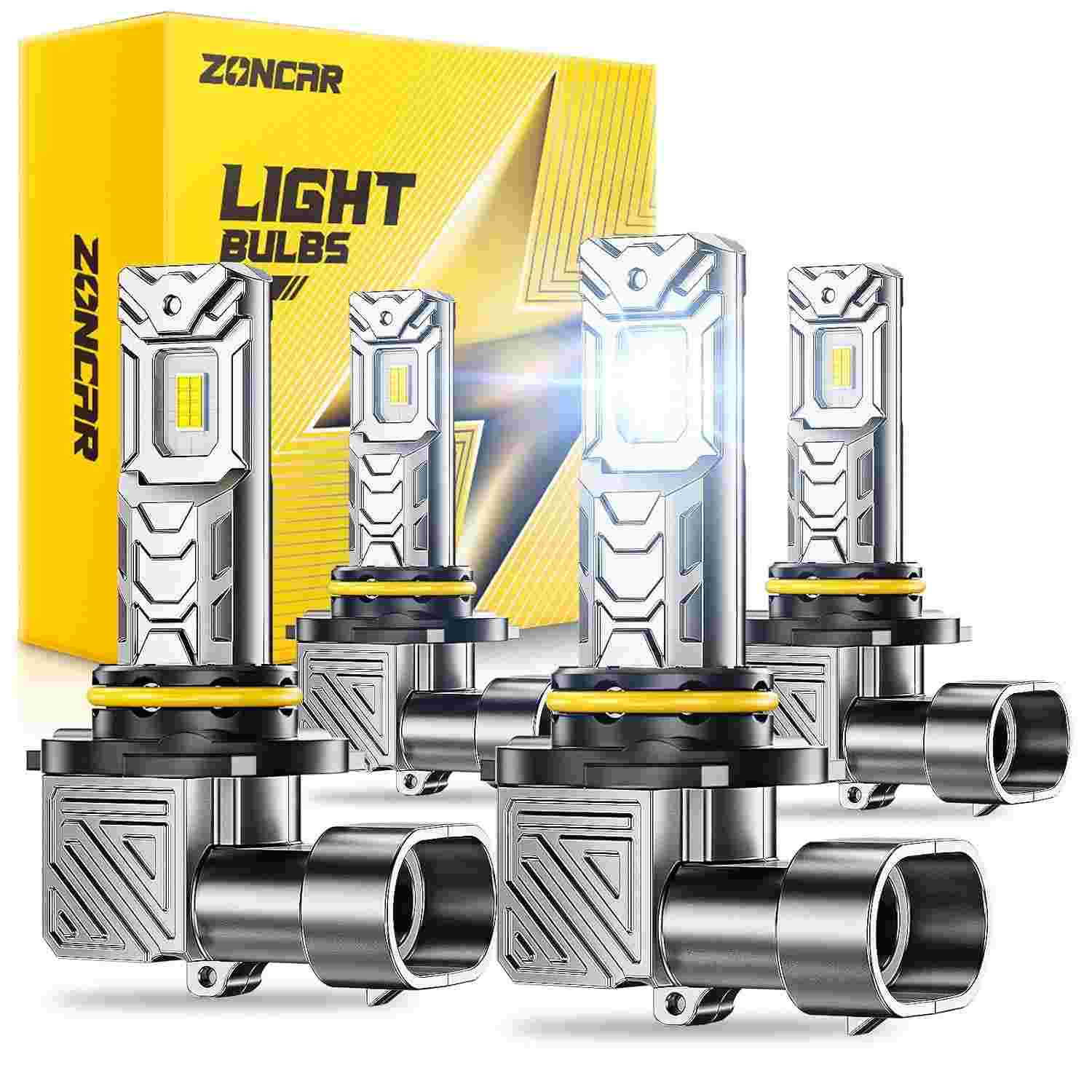 Ilumine Sua Estrada: Lâmpadas de Freio LED 9005/9006 de Alta Performance (Kit 4 Peças)