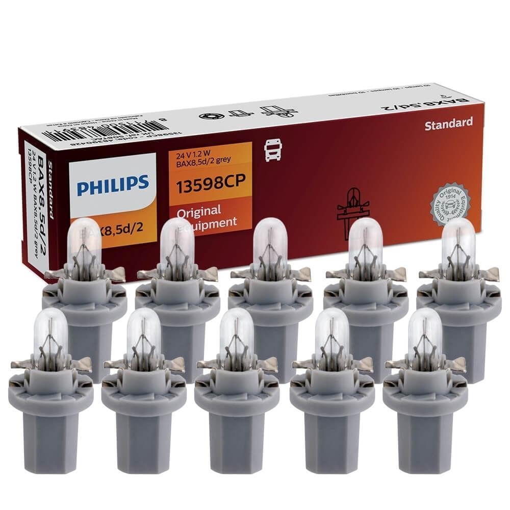 Lâmpadas Philips 24V: Kit 10 para Painel Automotivo
