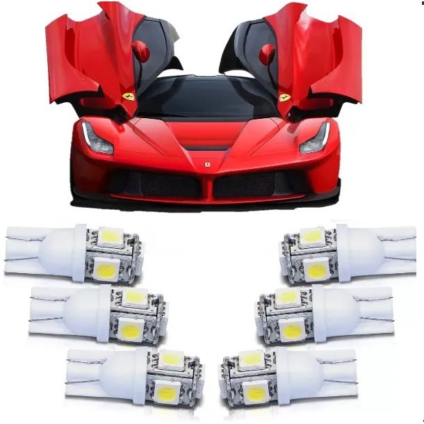 Lâmpadas Pingo LED T10: Kit 6 para seu Carro!