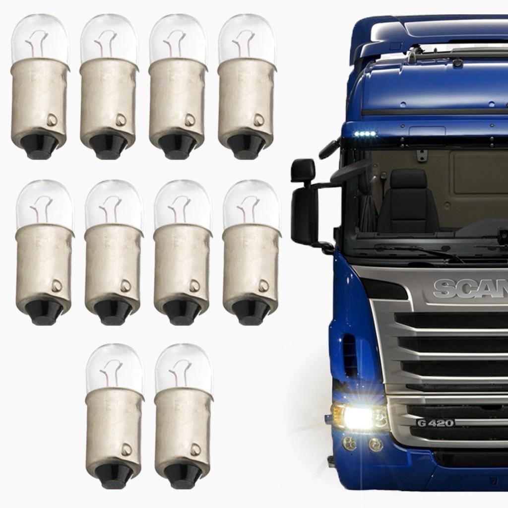 Lâmpadas Sinalização Caminhão: Kit 10 Mini T4W 24V