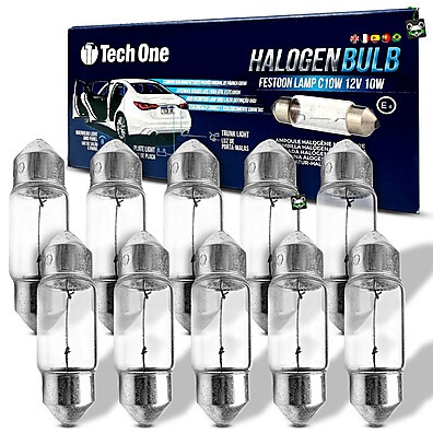 Lâmpadas Torpedo C10W: Kit 10 para Iluminação Automotiva