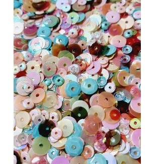 Lantejoula Colorida Redonda: Ideal para Artesanato e Escola